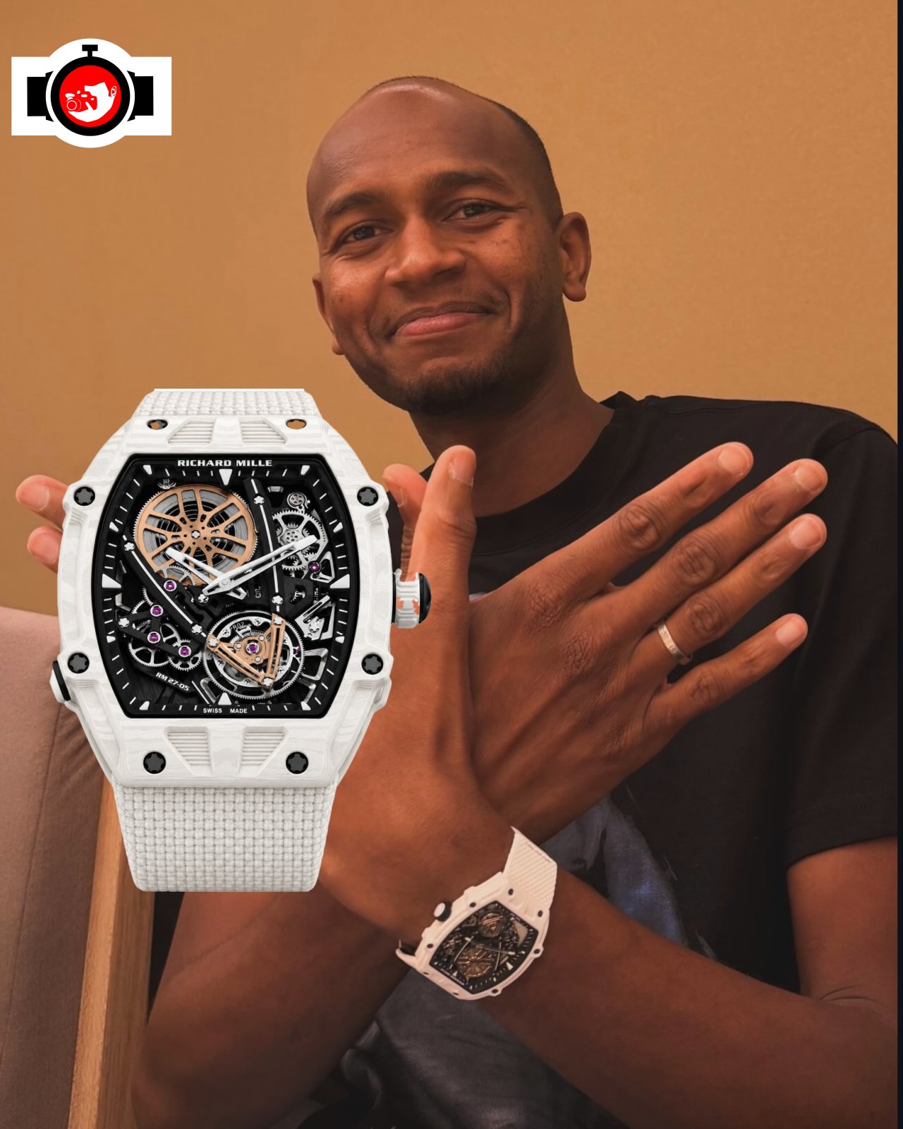athlete Mutaz Barshim spotted wearing a Richard Mille RM 27-05