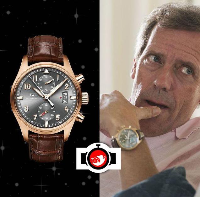 actor Hugh Laurie spotted wearing a IWC IW387803