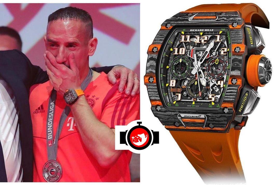 footballer Franck Ribéry spotted wearing a Richard Mille RM11-03