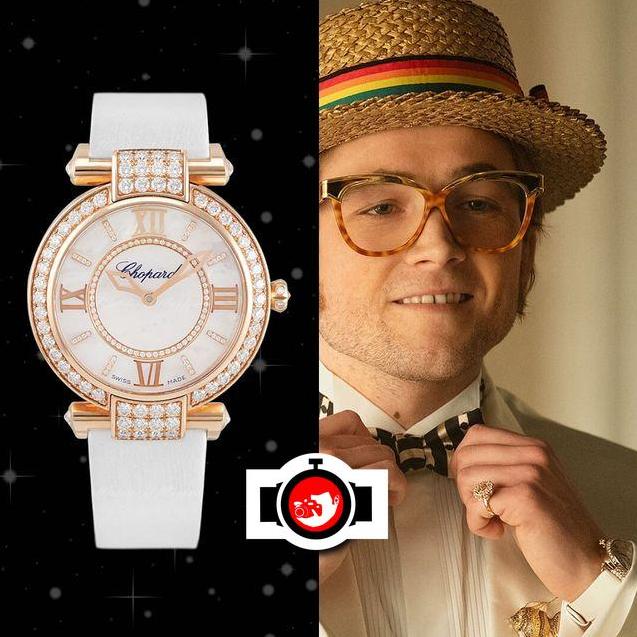 actor Taron Egerton spotted wearing a Chopard 384242-5005