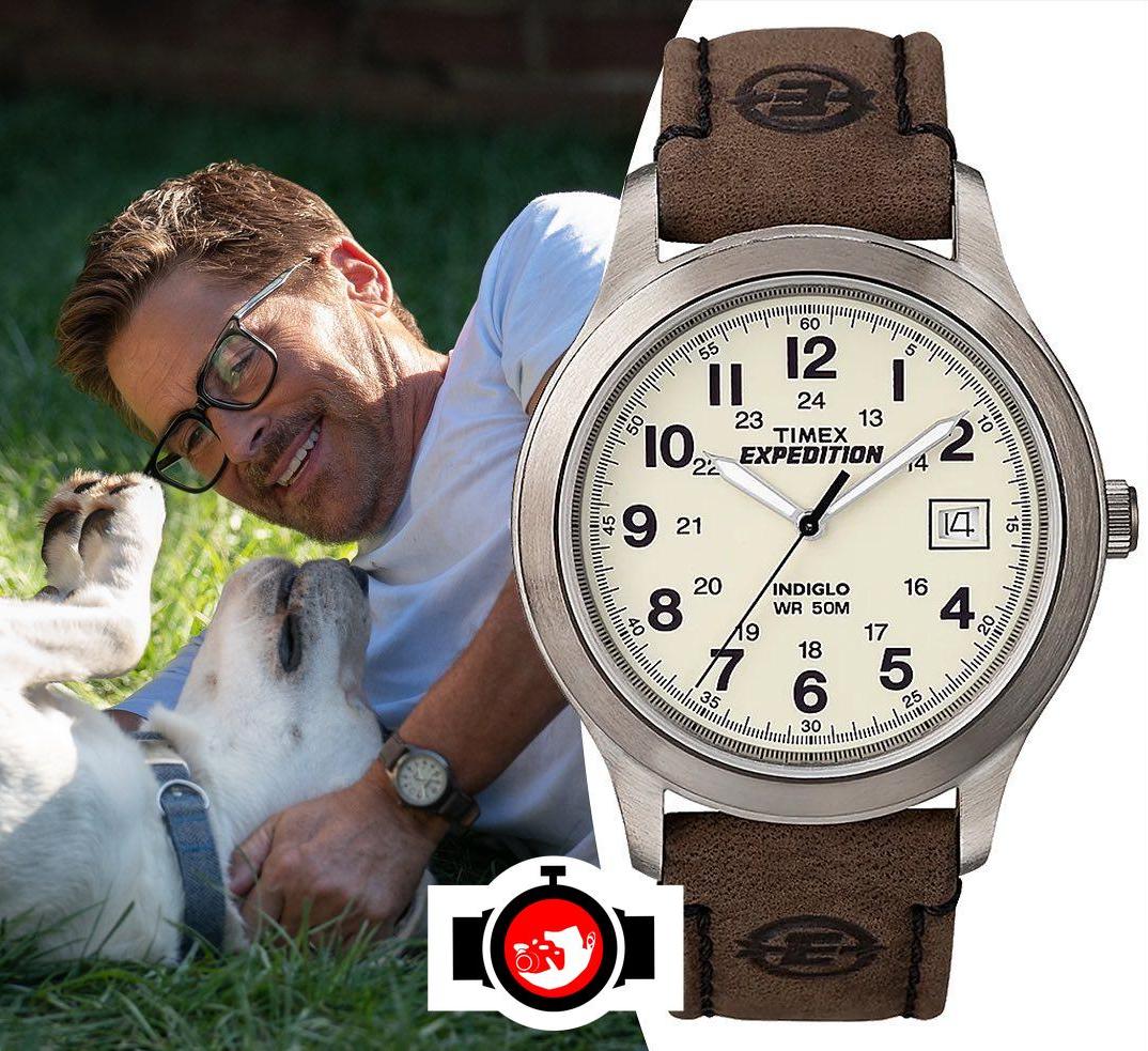 actor Rob Lowe spotted wearing a Timex 