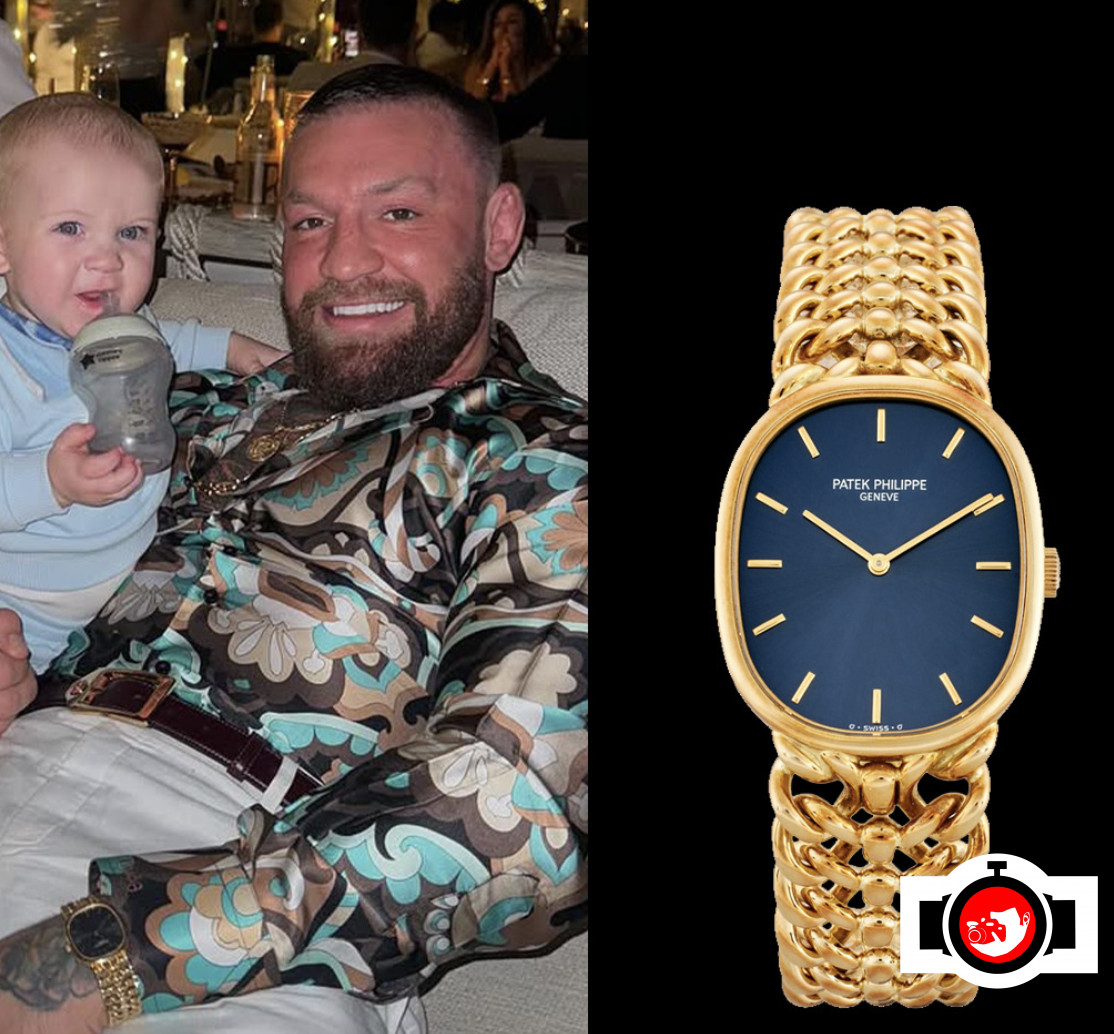 mixed martial artist Conor McGregor spotted wearing a Patek Philippe 3848/19