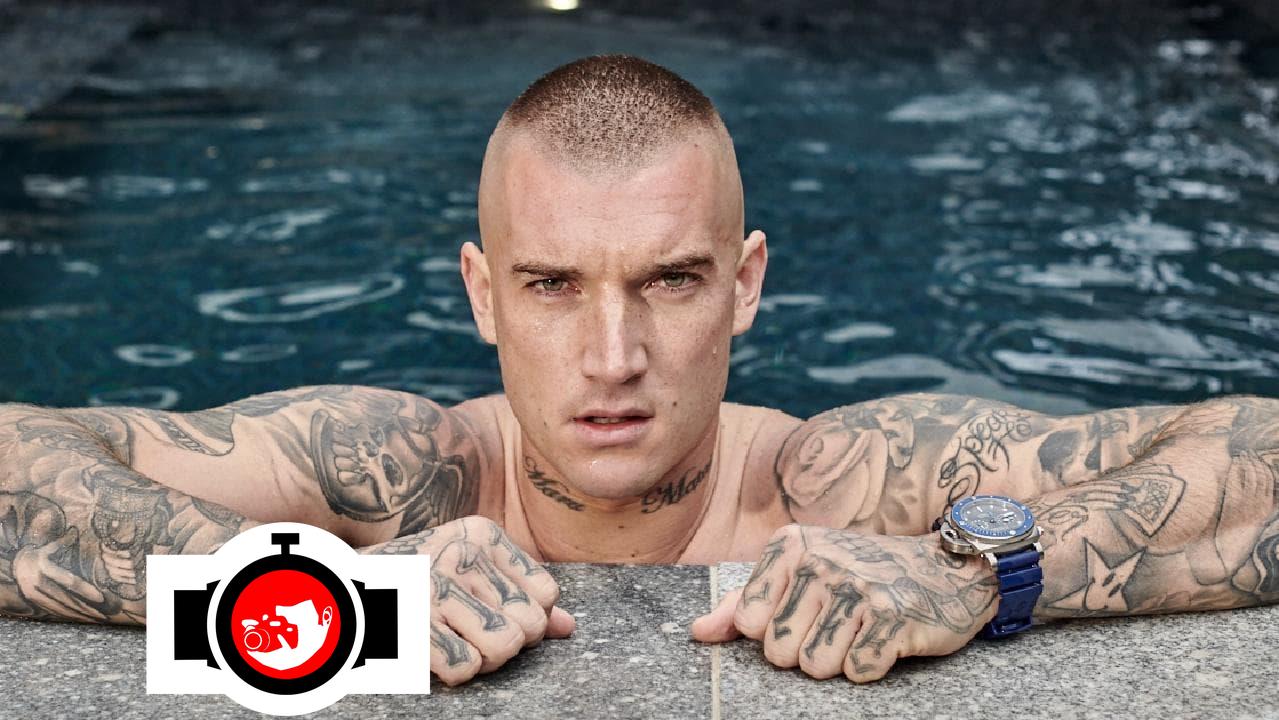 american football player Dustin Martin spotted wearing a Panerai 