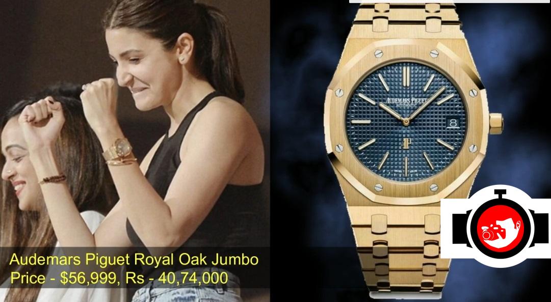 Anushka Sharma's Stunning Watch Collection: The Audemars Piguet Royal Oak Jumbo in Yellow Gold with a Blue Dial