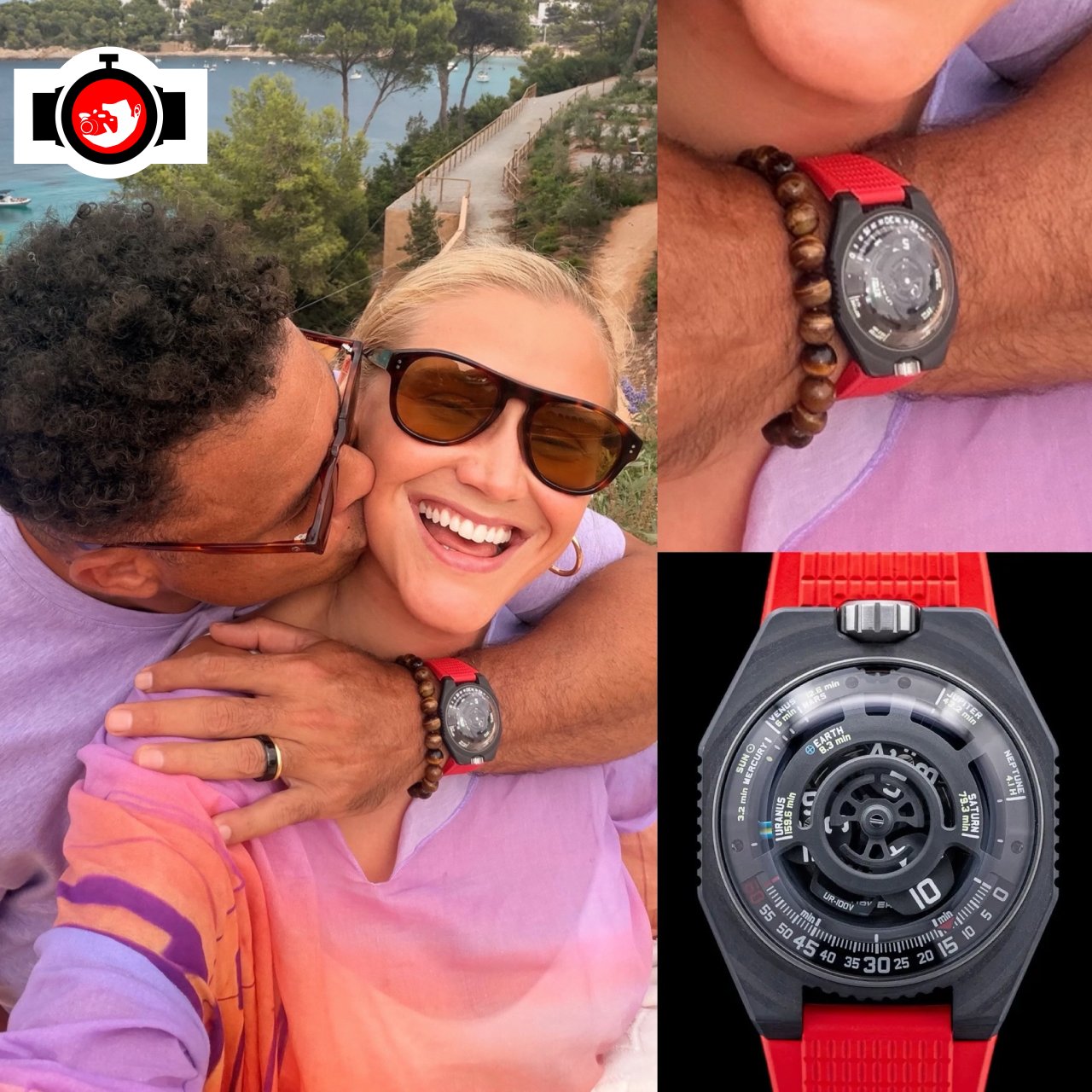 footballer Ronaldo Lima spotted wearing a Urwerk UR-100VC