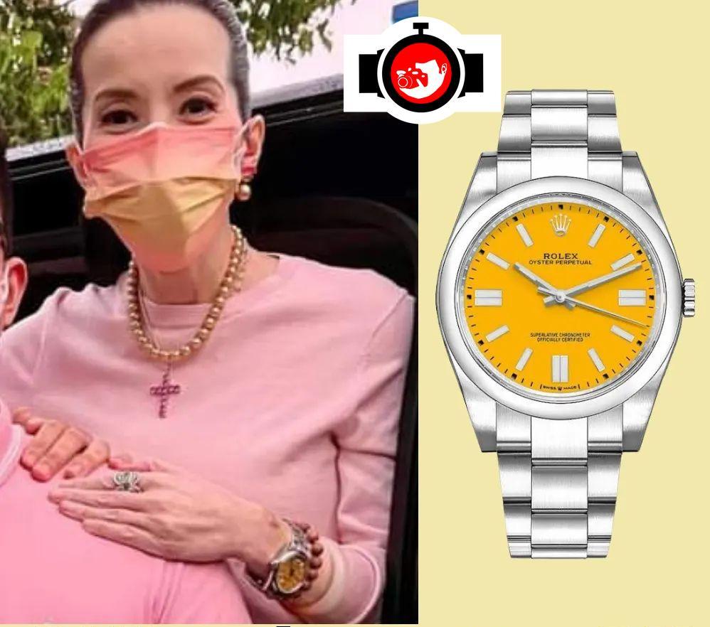 television presenter Kris Aquino spotted wearing a Rolex 126300