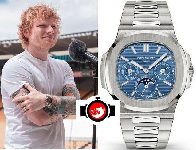 Discovering Ed Sheeran's Luxurious Watch Collection: The White Gold Tiffany & Co Stamped Patek Philippe Nautilus