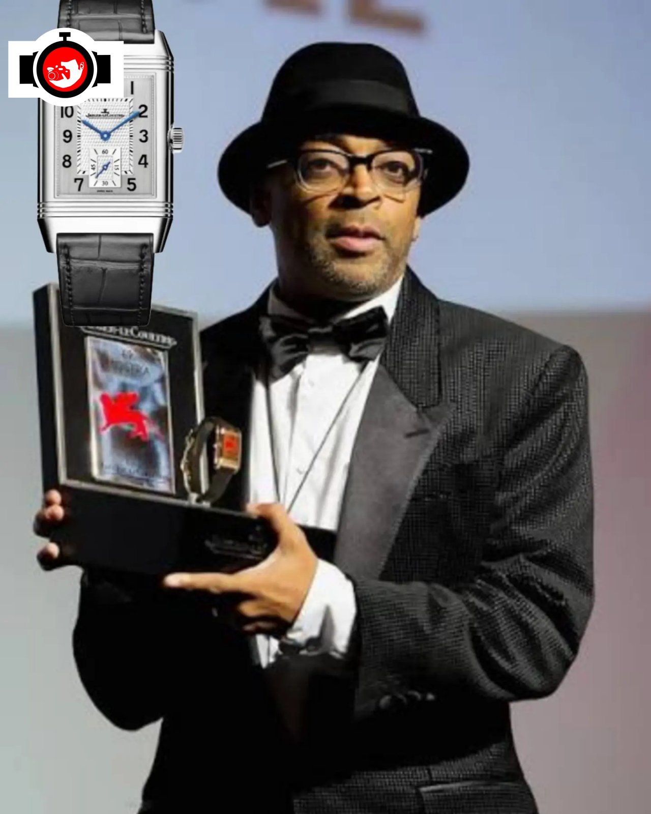 film director Spike Lee spotted wearing a Jaeger LeCoultre 