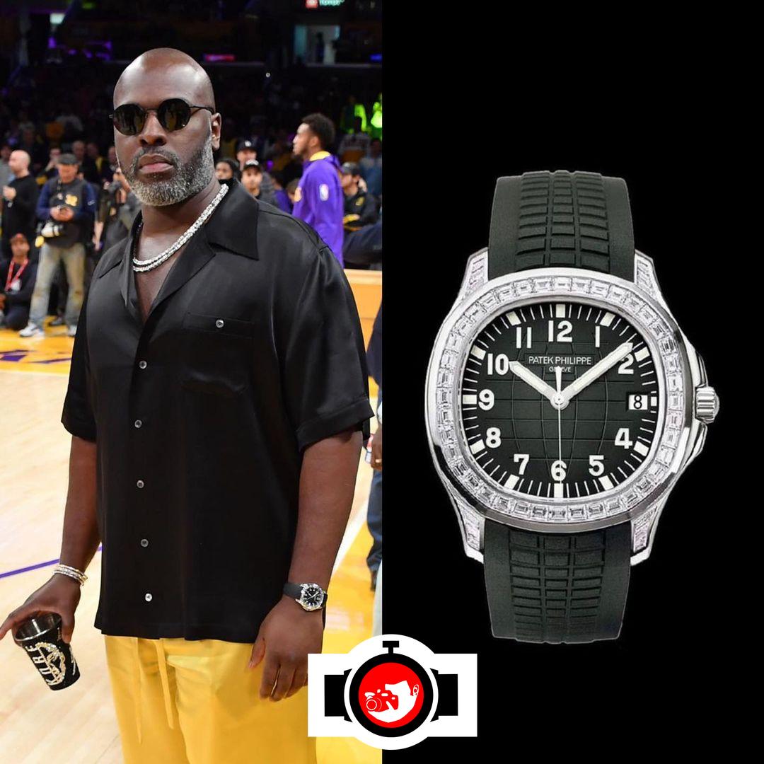 influencer Corey Gamble spotted wearing a Patek Philippe 5167/300G