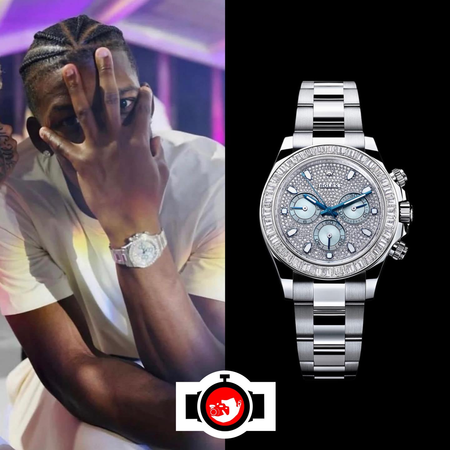 basketball player Jimmy Butler spotted wearing a Rolex 116576TBR