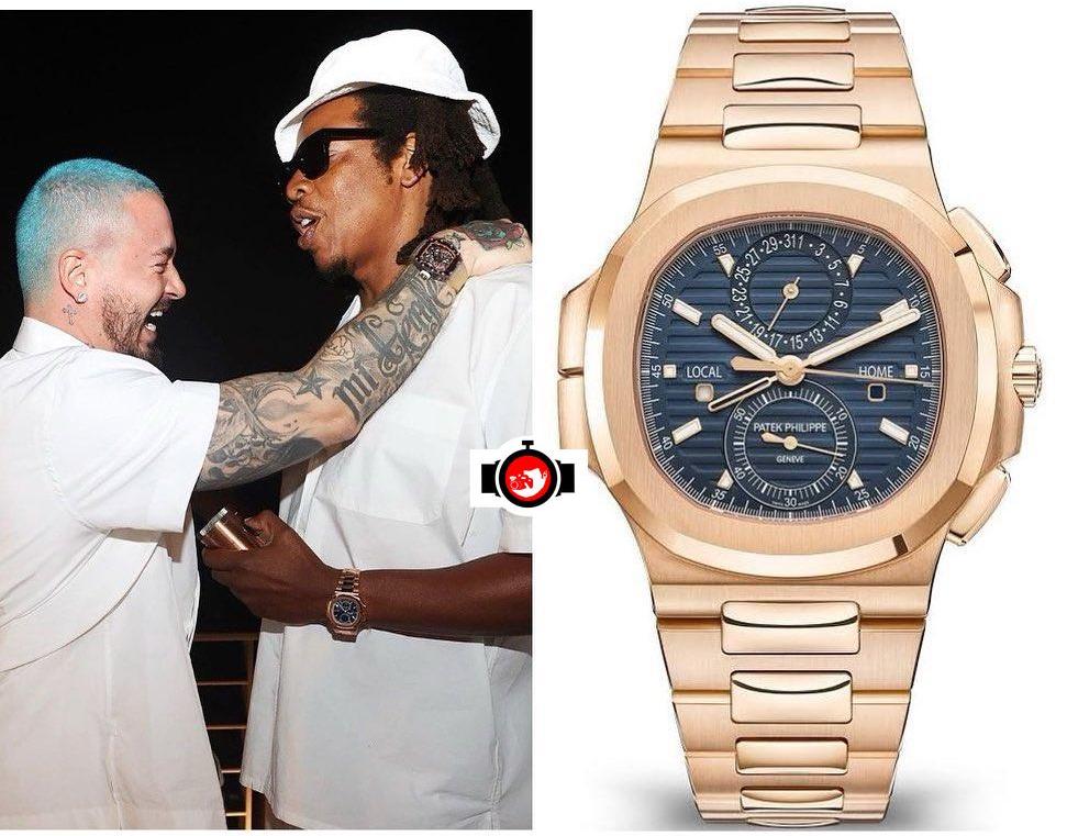 The Ultimate Status Symbol: Jay-Z's 18K Rose Gold Patek Philippe Nautilus Travel Time With a Blue Dial