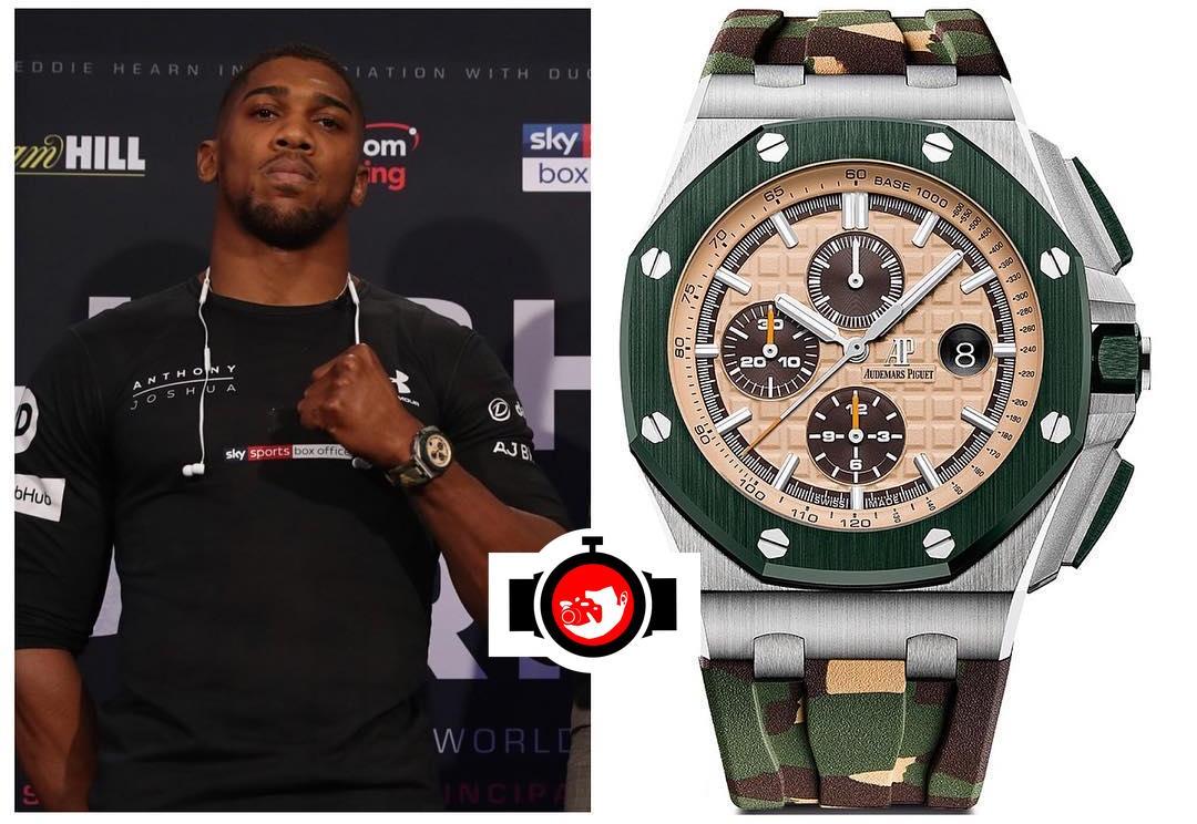 boxer Anthony Joshua spotted wearing a Audemars Piguet 26400SO