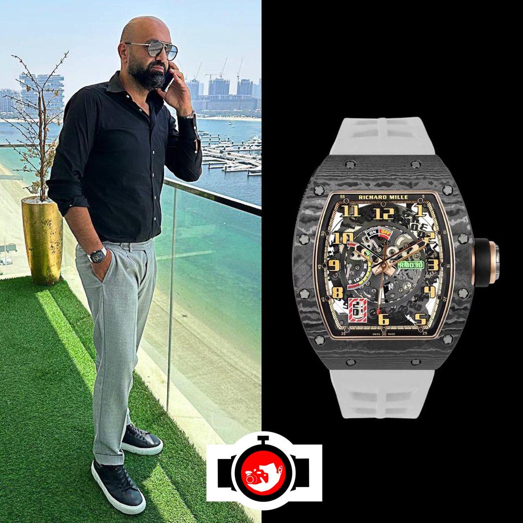 business man Mohammad Aleter spotted wearing a Richard Mille RM 30