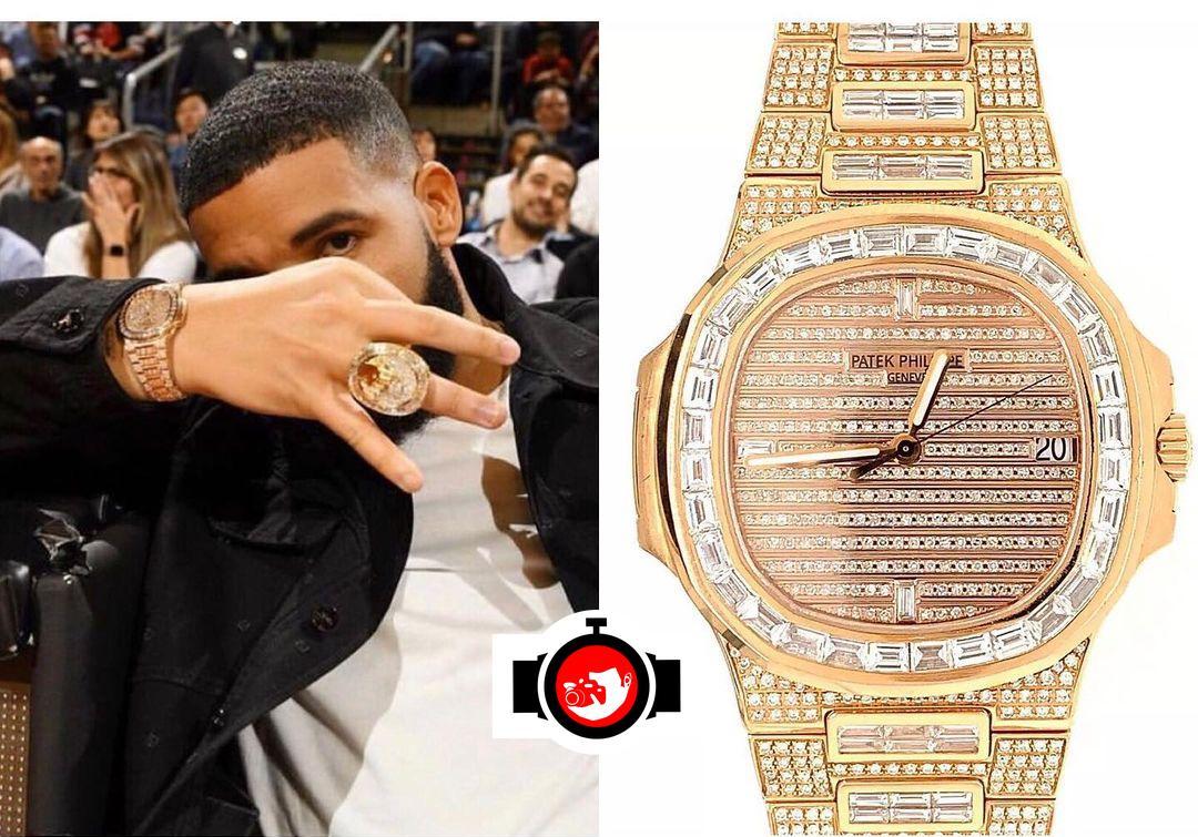 rapper Drake spotted wearing a Patek Philippe 5719/10R️