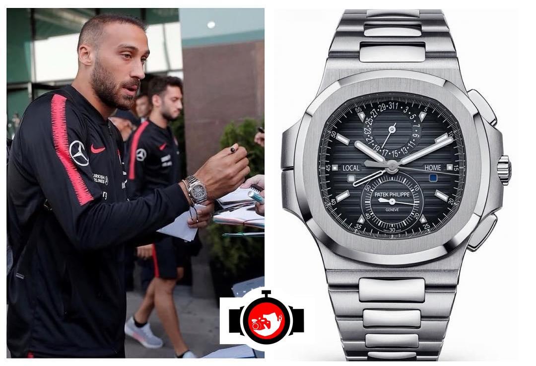 footballer Cenk Tosun spotted wearing a Patek Philippe 5990