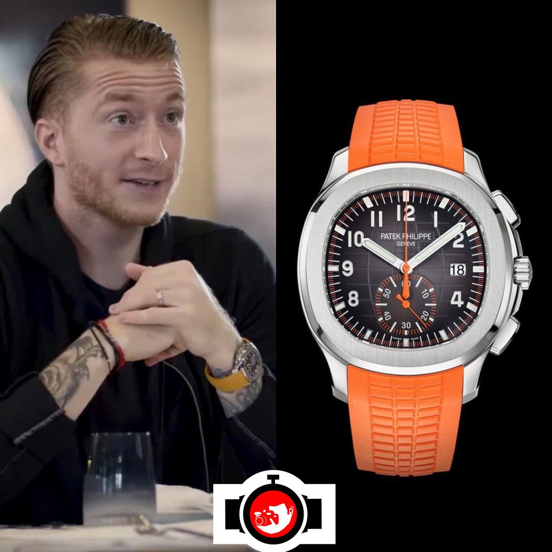 footballer Marco Reus spotted wearing a Patek Philippe 5968A