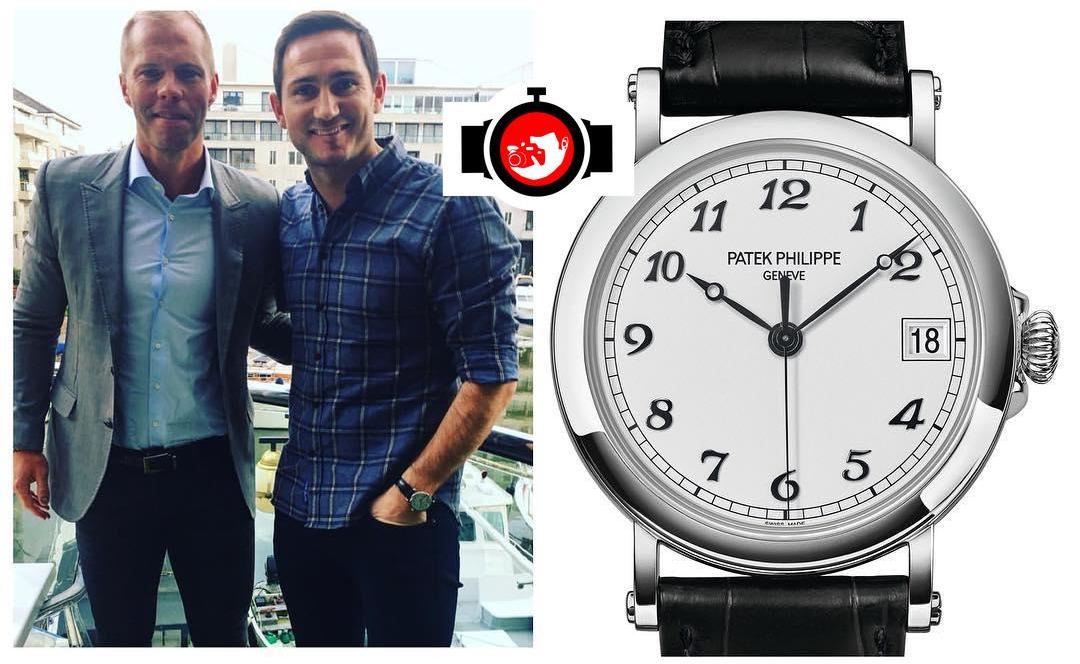 football manager Frank Lampard spotted wearing a Patek Philippe 5153G-012