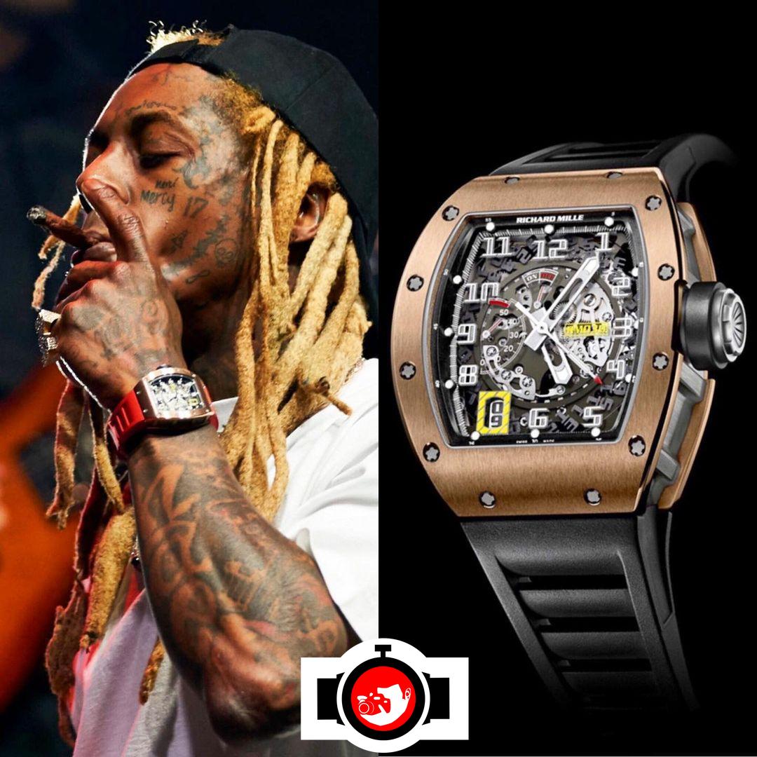 rapper Lil Wayne spotted wearing a Richard Mille RM30