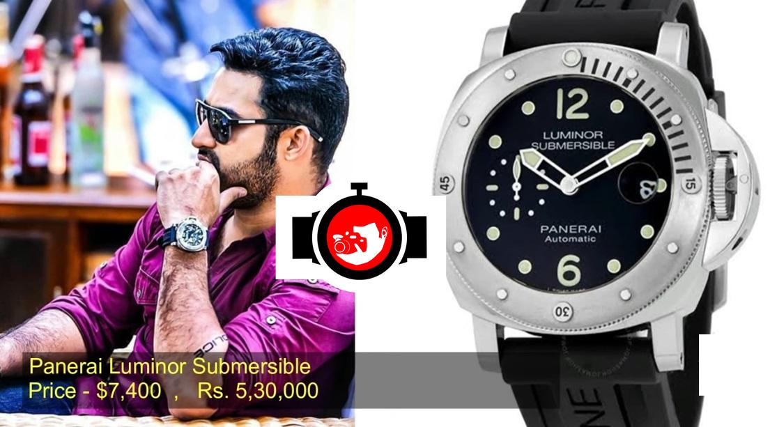 actor Jr NTR spotted wearing a Panerai 