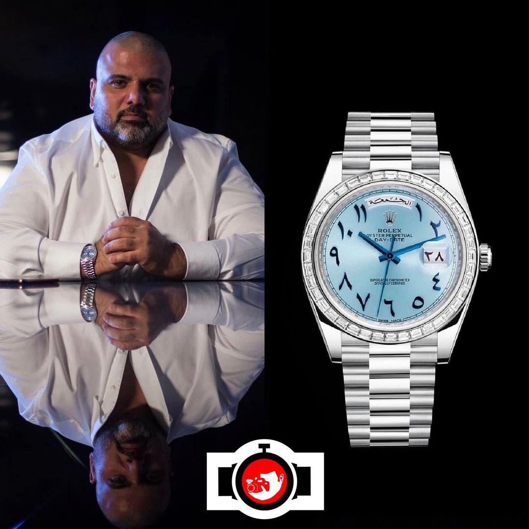 influencer Jassem Al-Zeraei spotted wearing a Rolex 