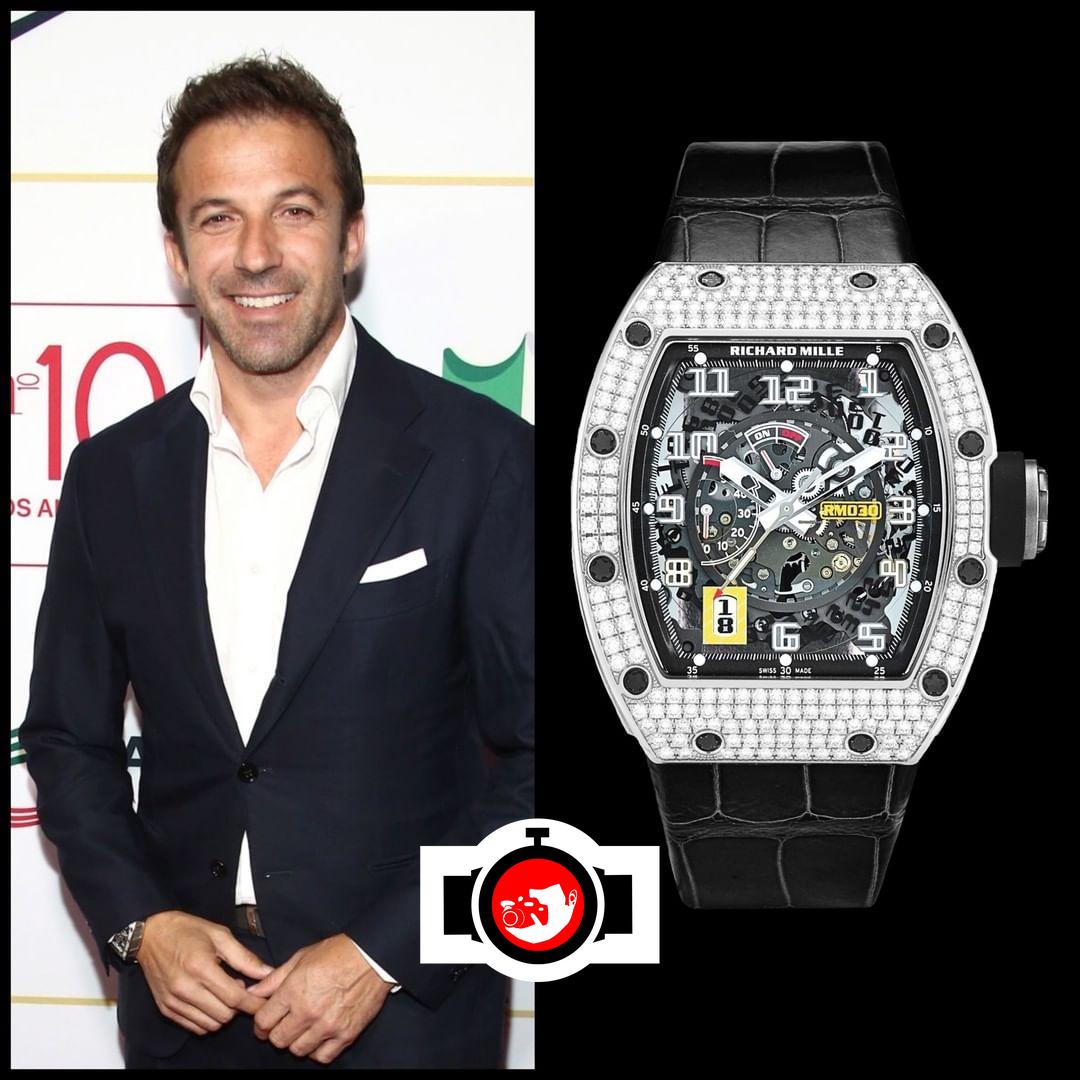 footballer Alessandro del Piero spotted wearing a Richard Mille RM030