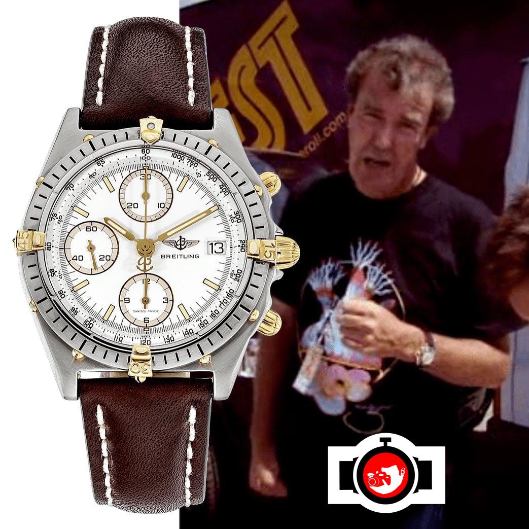 television presenter Jeremy Clarkson spotted wearing a Breitling 