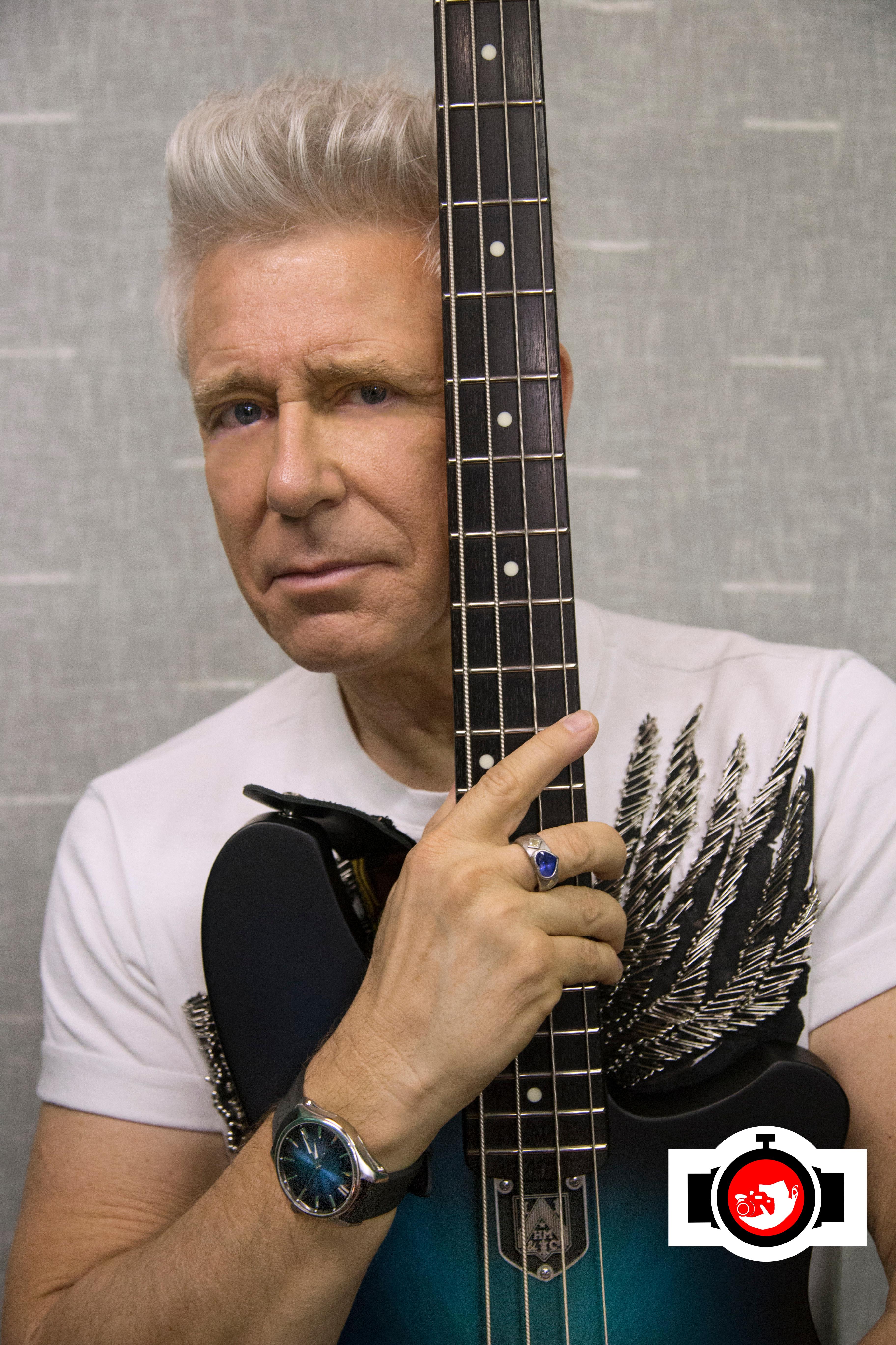 musician Adam Clayton spotted wearing a H. Moser & Cie 3200-1201