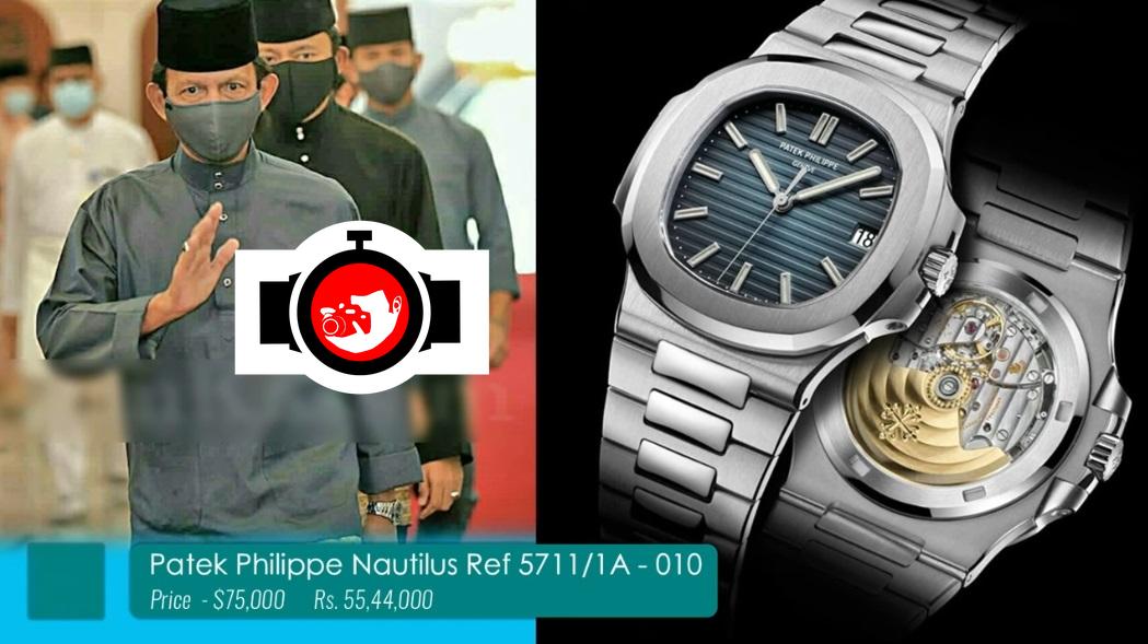 royal Hassanal Bolkiah spotted wearing a Patek Philippe 5711/1A-010