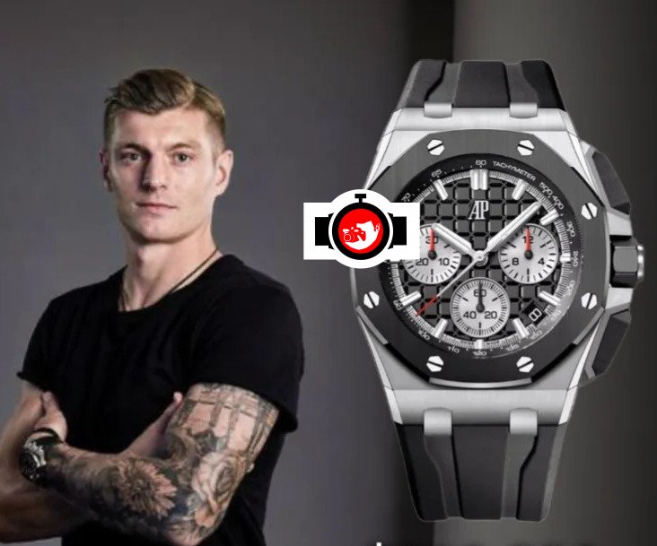 footballer Toni Kroos spotted wearing a Audemars Piguet 26400SO