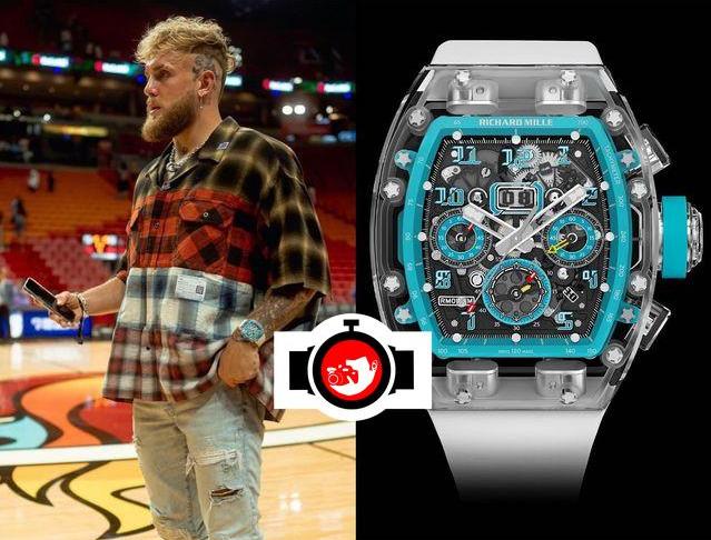 youtuber Jake Paul spotted wearing a Richard Mille RM 11