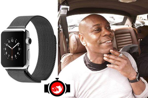 comedian Dave Chapelle spotted wearing a Apple 