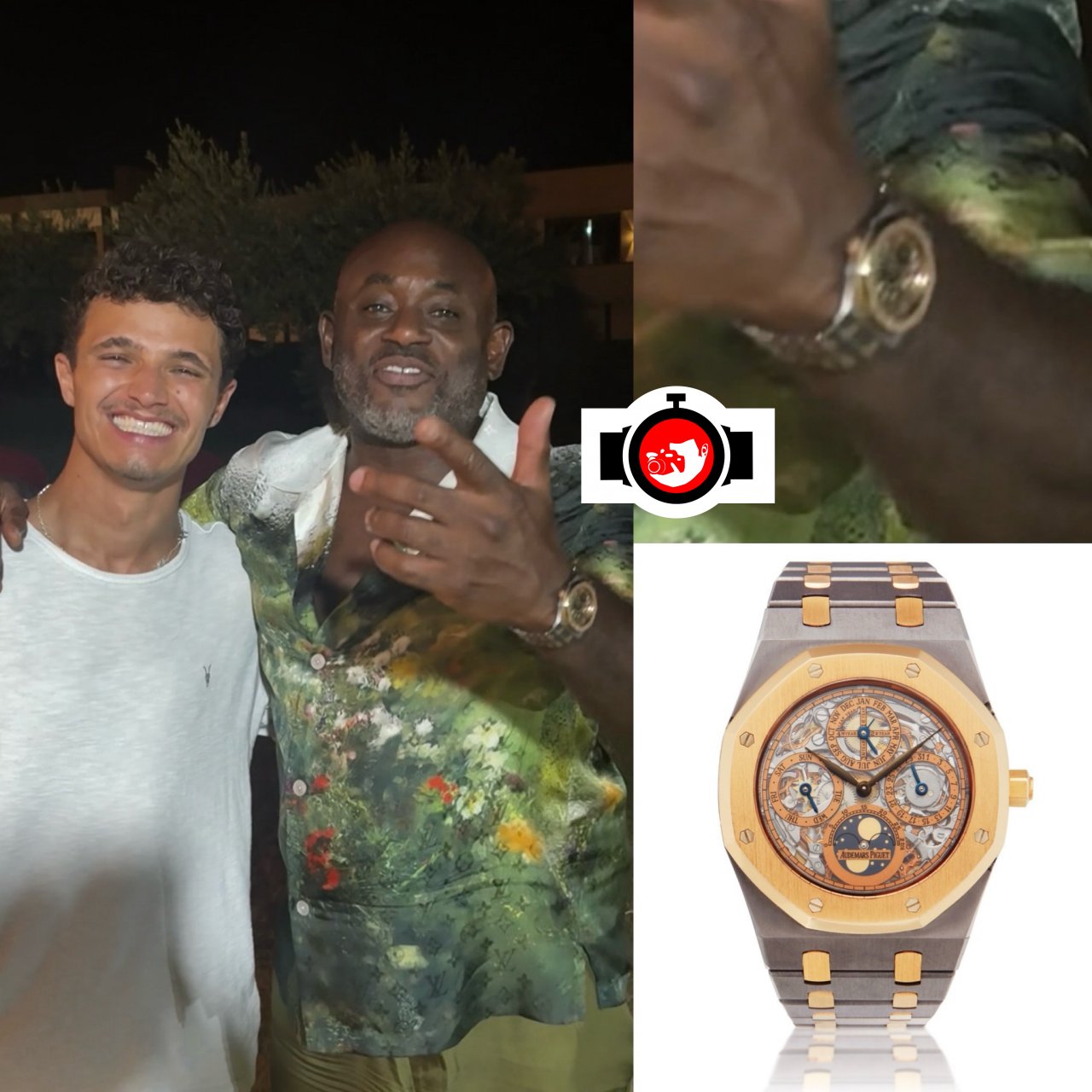 entrepreneur Steve Stoute spotted wearing a Audemars Piguet 25829TR