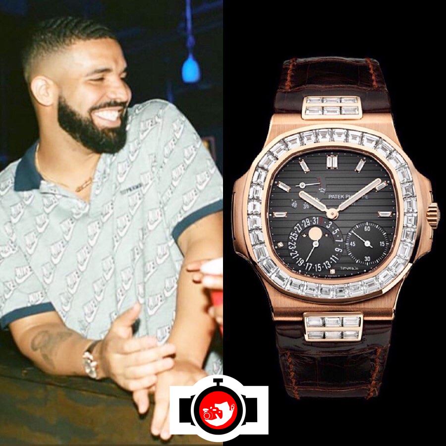 rapper Drake spotted wearing a Patek Philippe 5724G