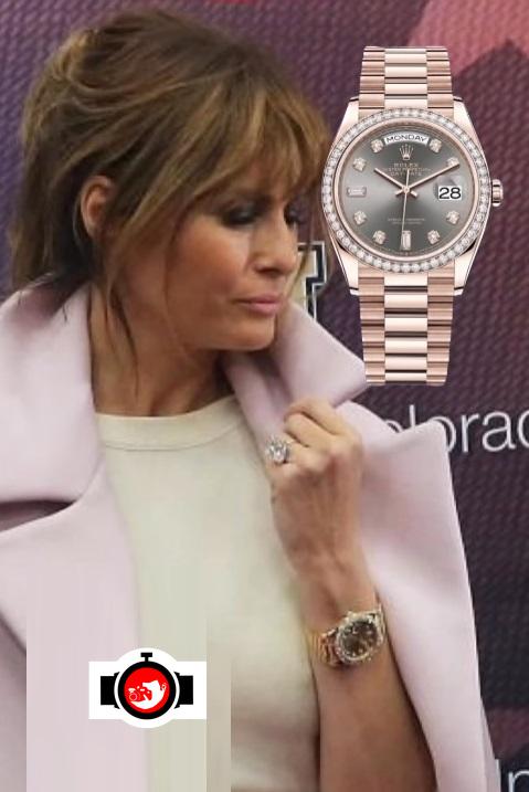 politician Melania Trump spotted wearing a Rolex 