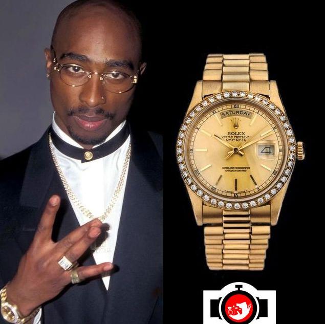 Rapper Tupac Shakur 2pac spotted wearing Rolex