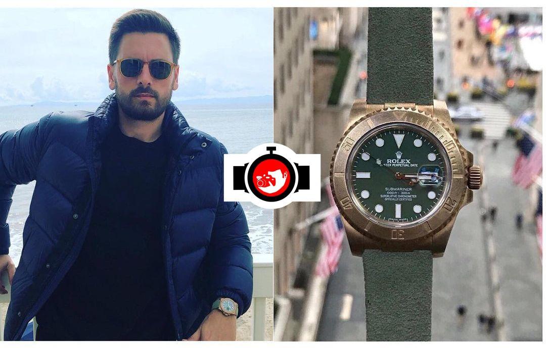 actor Lord Scott Disick spotted wearing a Rolex 