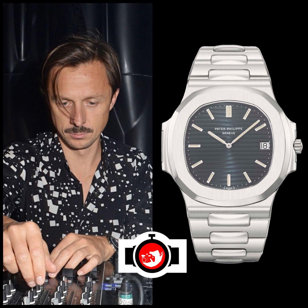 musician Martin Solveig spotted wearing a Patek Philippe 3700