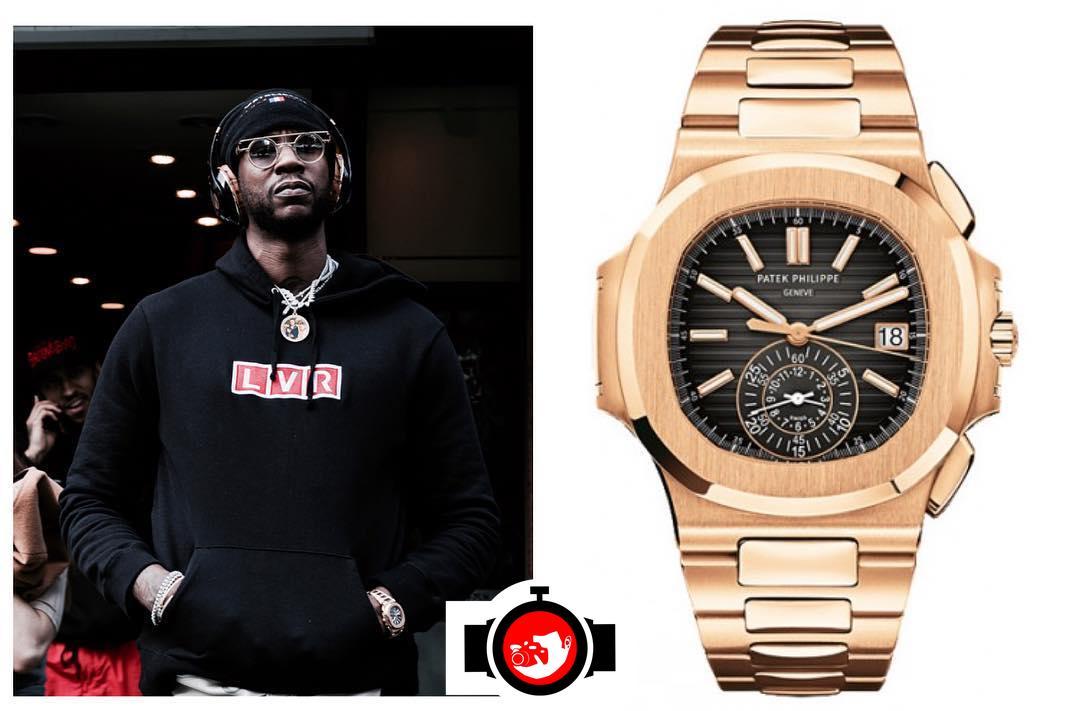 rapper 2 Chainz spotted wearing a Patek Philippe 5980R