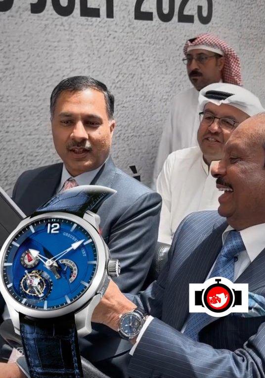 business man Yusuff Ali MA spotted wearing a Greubel Forsey 