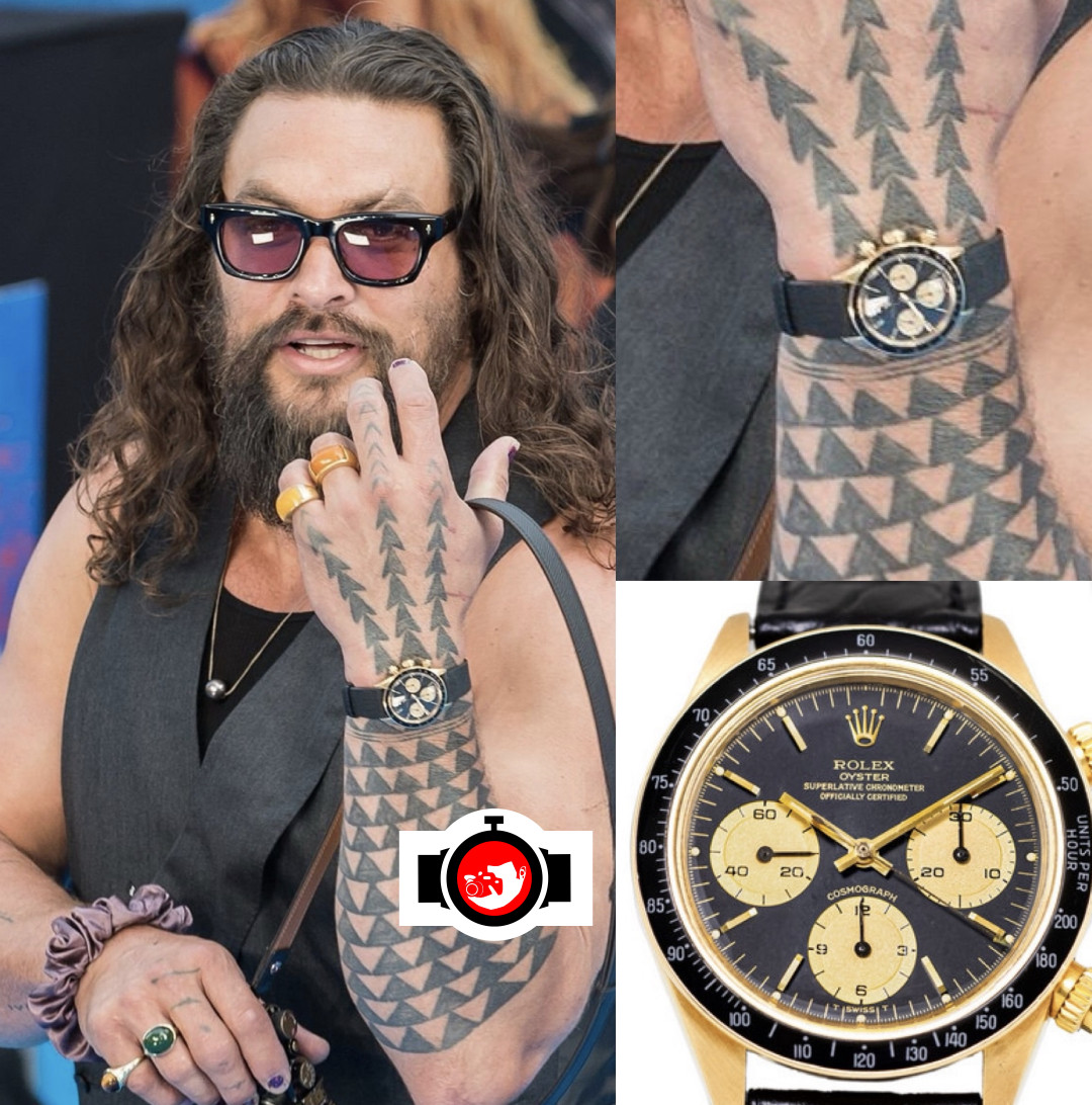 actor Jason Momoa spotted wearing a Rolex 6263