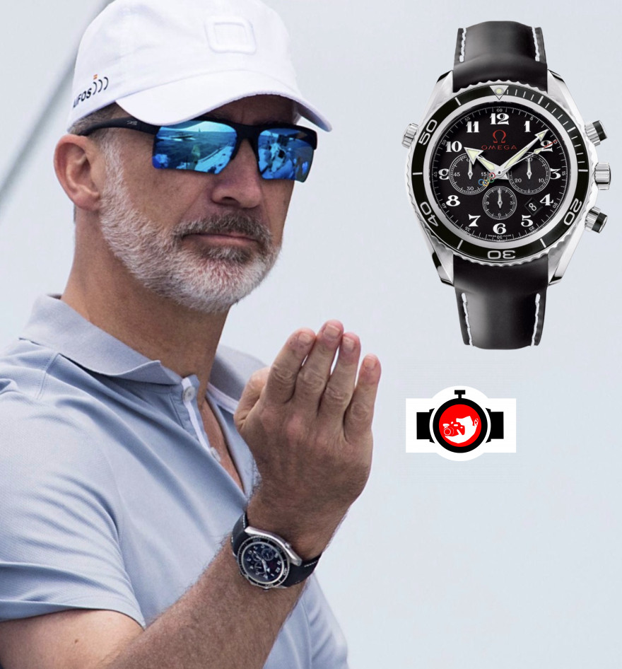 royal Felipe Vi Of Spain spotted wearing a Omega 222.32.46.50.01.001