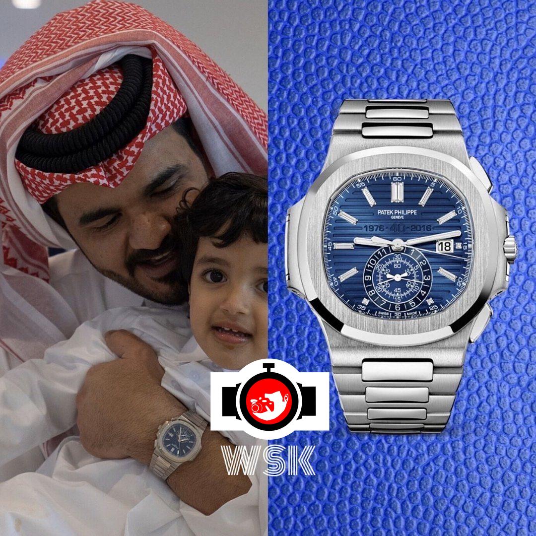 Joaan Bin Hamad Al Thani's 18K White Gold Nautilus Chronograph Watch