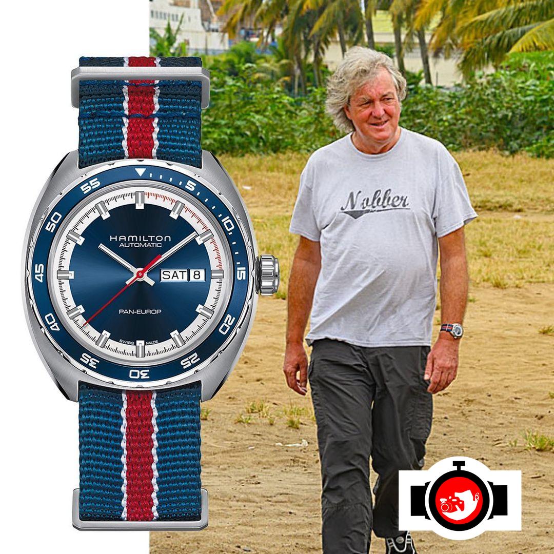 television presenter James May spotted wearing a Hamilton H35405741