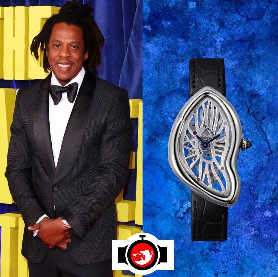 rapper Jay-Z spotted wearing a Cartier W7200001