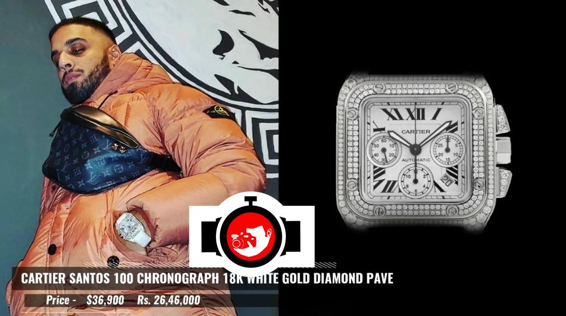 rapper Imran Khan spotted wearing a Cartier 
