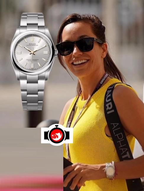 influencer Andrea Schlager spotted wearing a Rolex 