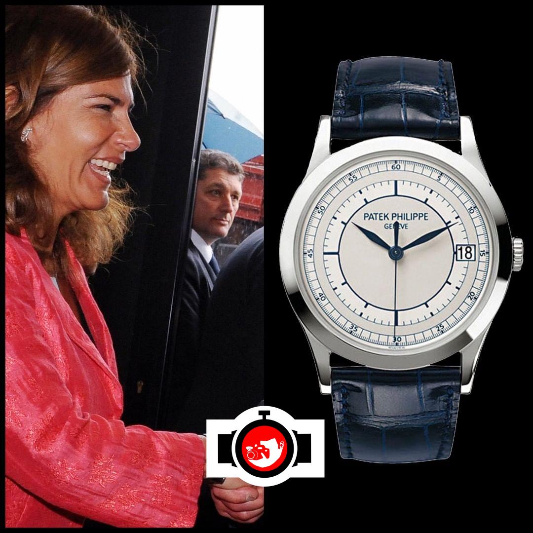 business man Emma Marcegaglia spotted wearing a Patek Philippe 5296G
