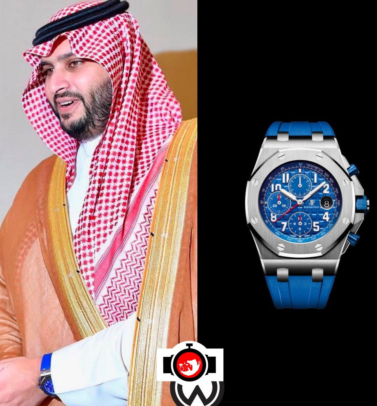politician Turki bin Muhammad bin Fahd bin Abdulaziz Al Saud spotted wearing a Audemars Piguet 26470ST