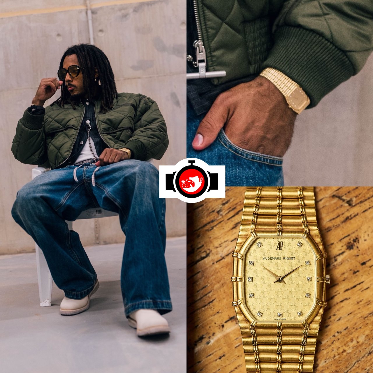 footballer Jules Koundé spotted wearing a Audemars Piguet 14644BA