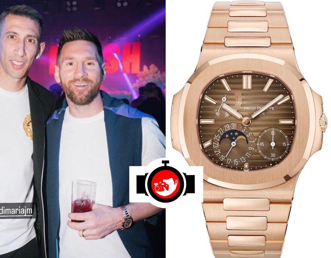 footballer Lionel Messi spotted wearing a Patek Philippe 5712/1R